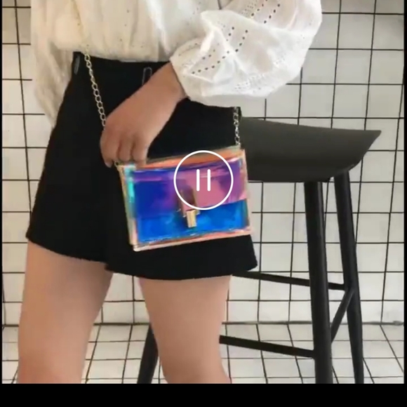 Clear Transparent Handbag PVC Crossbody Womens - Picture 7 of 12